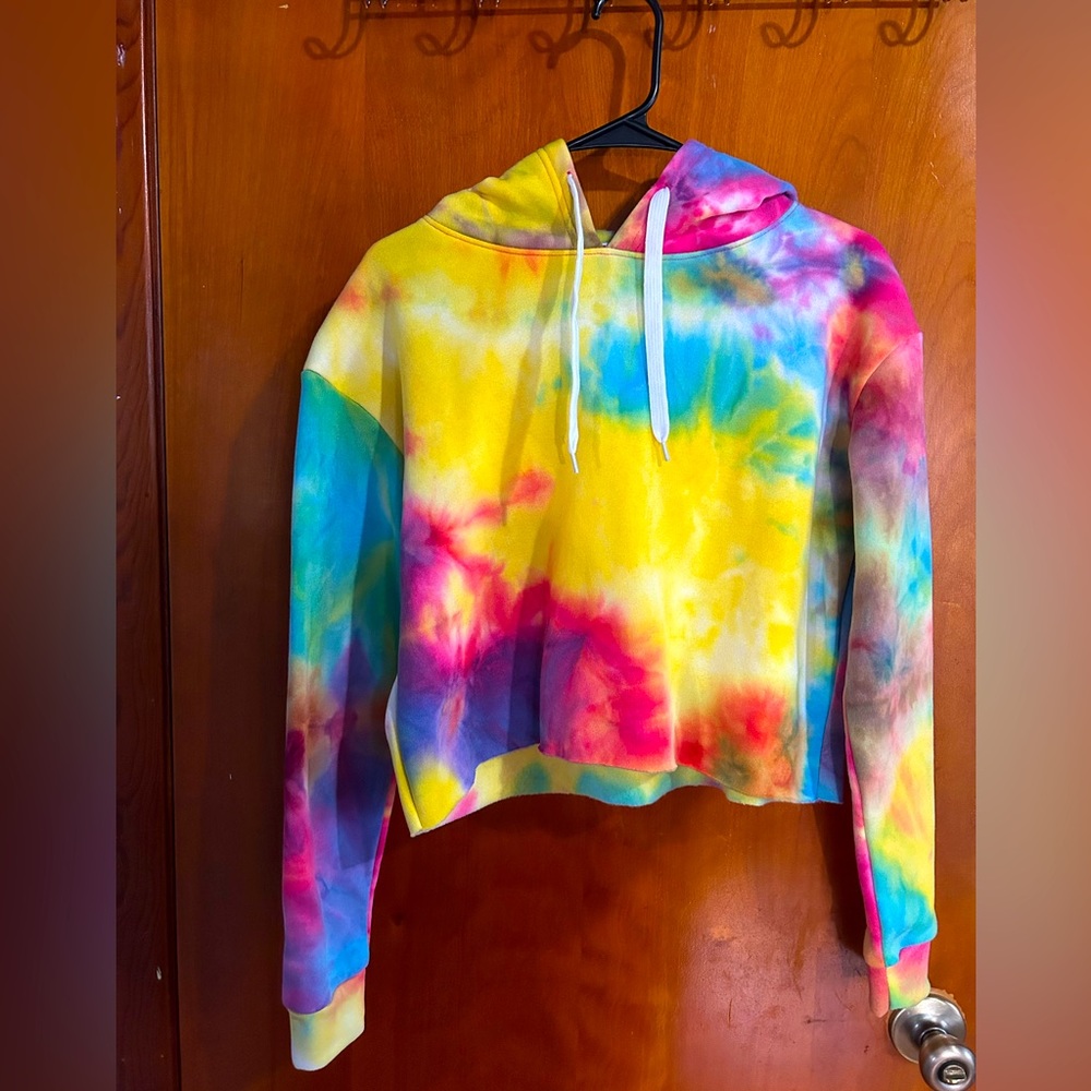 Soft Rainbow Crop Top Sweater